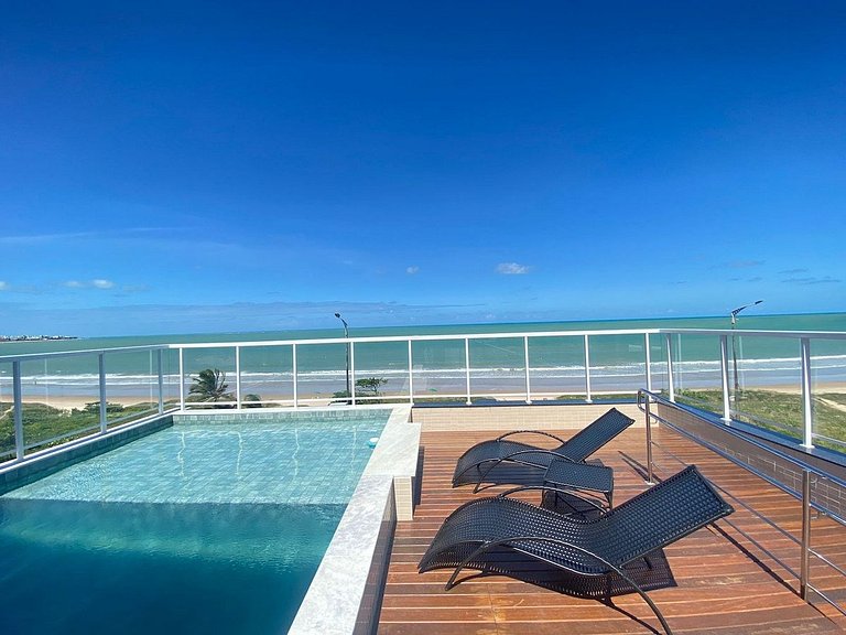 Flat beira-mar do Bessa c/ piscina no rooftop