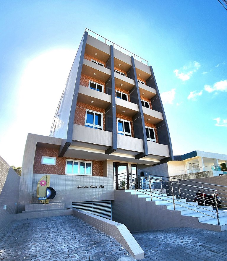 Flat Beira-mar Bessa: piscina, wifi, Pet-friendly