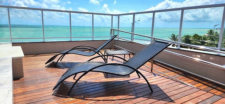 Flat Beira-Mar no Bessa. Wi-fi, piscina no rooftop