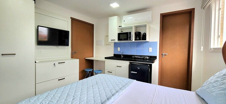 Flat Beira-Mar do Bessa: Conforto para 3