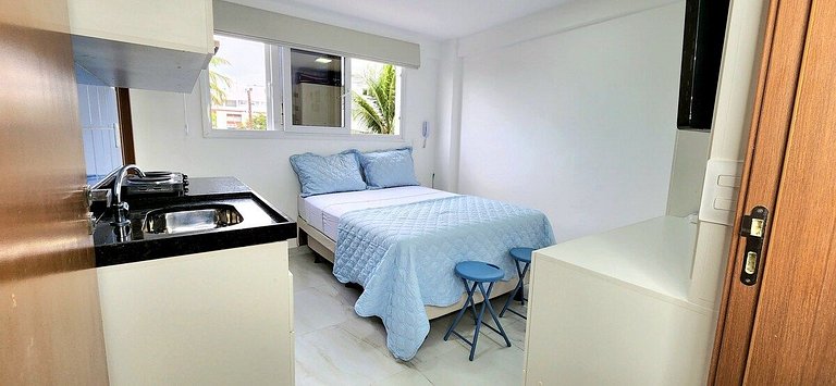 Flat Beira-Mar do Bessa: Conforto para 3