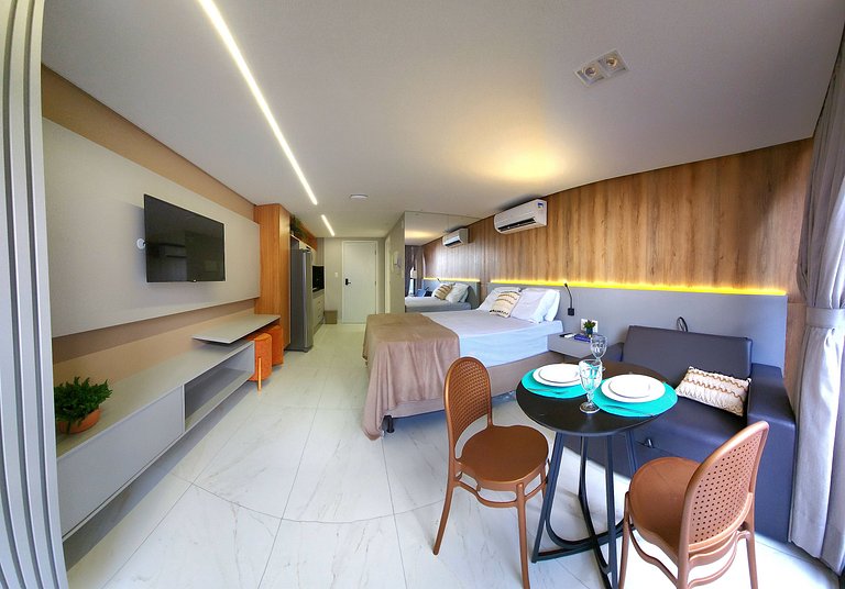 Luxo na Beira-mar Cabo Branco - Piscina | Academia