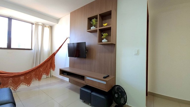 Seu Refúgio de 2 quartos no coração de Tambaú
