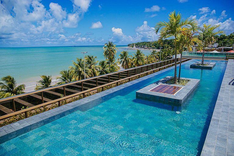 Luxo na Beira-mar Cabo Branco - Piscina no Rooftop