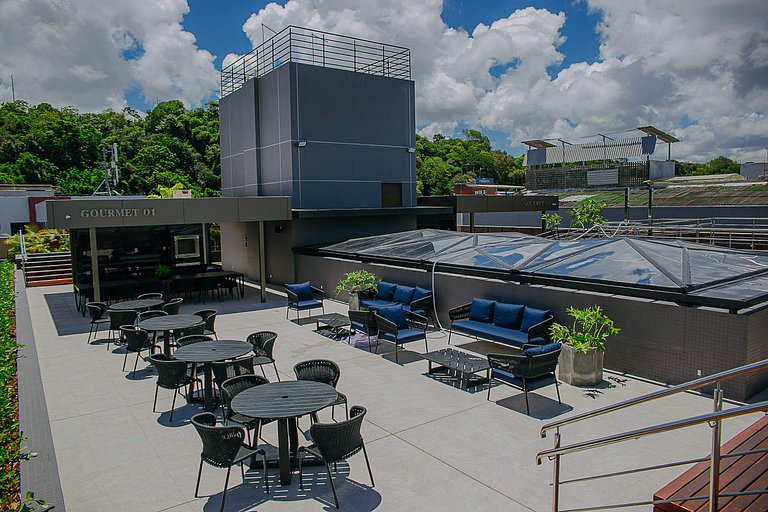 Luxo na Beira-mar Cabo Branco - Piscina | Academia