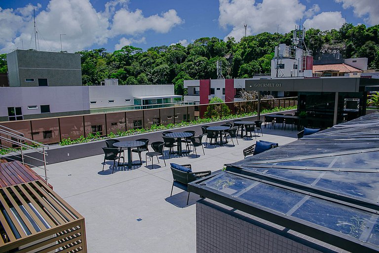 Luxo na Beira-mar Cabo Branco - Piscina | Academia