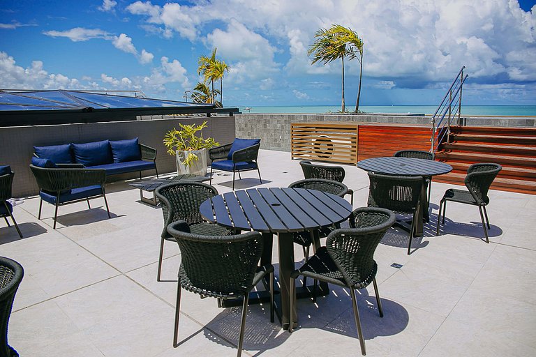 Luxo na Beira-mar Cabo Branco - Piscina no Rooftop