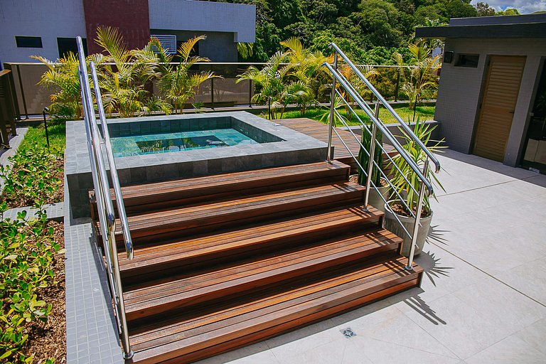 Luxo na Beira-mar Cabo Branco - Piscina | Academia