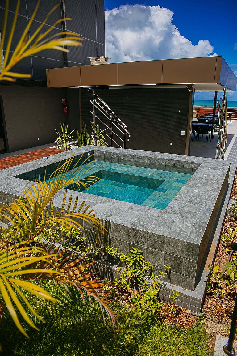 Luxo na Beira-mar Cabo Branco - Piscina no Rooftop