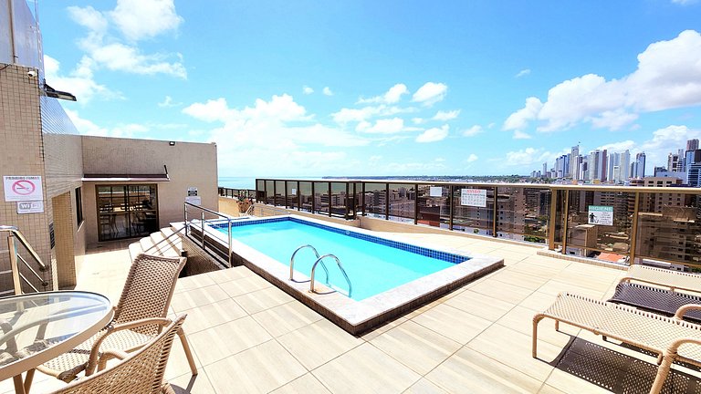 2 quartos no coração de Tambaú c/ Piscina
