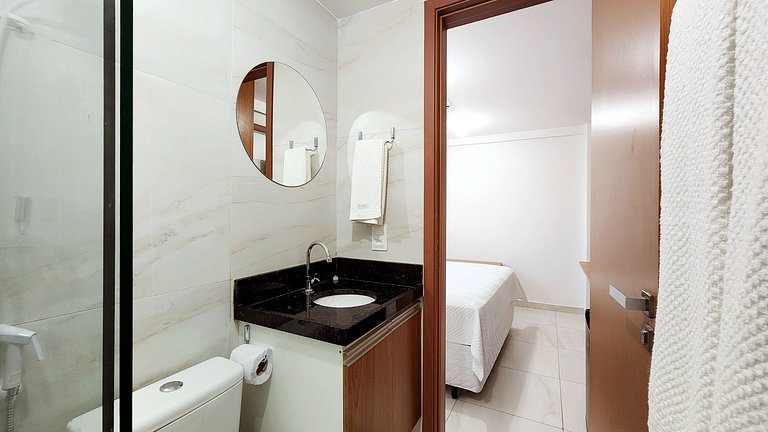 Flat Beira-mar Bessa: piscina, wifi, Pet-friendly