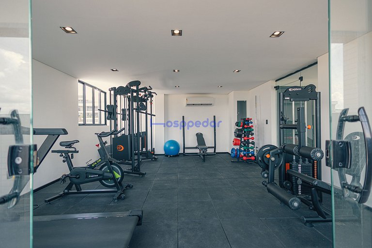 Conforto em Intermares varanda c/ vista p/ o mar