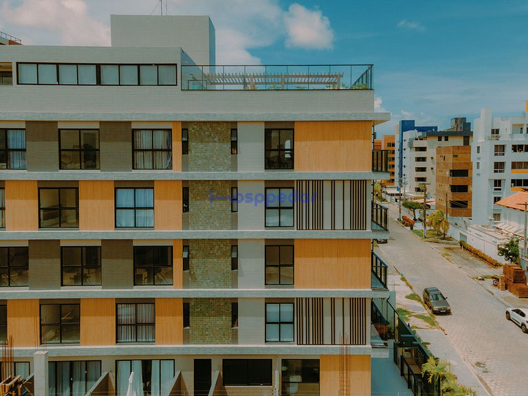Conforto em Intermares varanda c/ vista p/ o mar