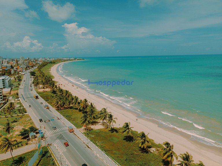 Conforto em Intermares varanda c/ vista p/ o mar