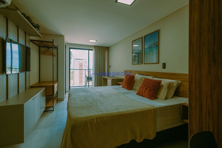 Conforto em Intermares varanda c/ vista p/ o mar