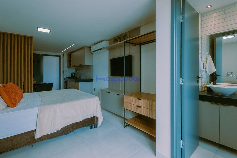 Conforto em Intermares varanda c/ vista p/ o mar