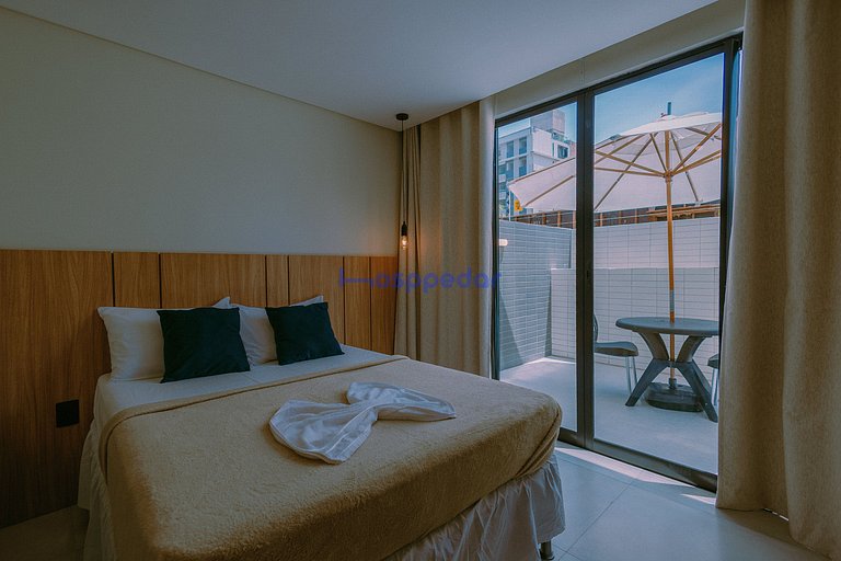 Flat a 250m da praia de Intermares