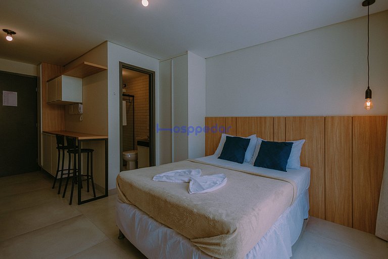 Flat a 250m da praia de Intermares