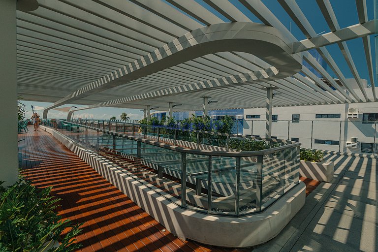 Luxo com Área Externa Beira-mar do Cabo Branco