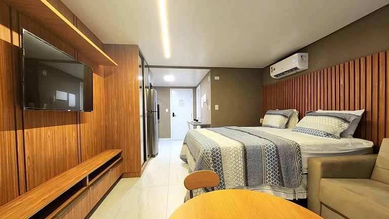 Luxo na beira-mar | Cama King | Piscina | Academia