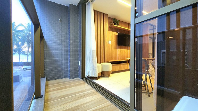 Luxo na beira-mar | Cama King | Piscina | Academia