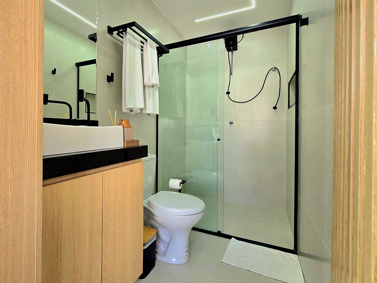Lindo studio perto do mar c/ Piscina