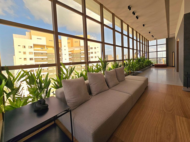 Studio Elegante em Tambaú com Piscina e Academia