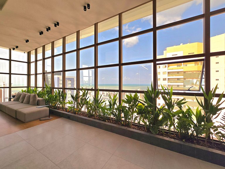 Studio Elegante em Tambaú com Piscina e Academia