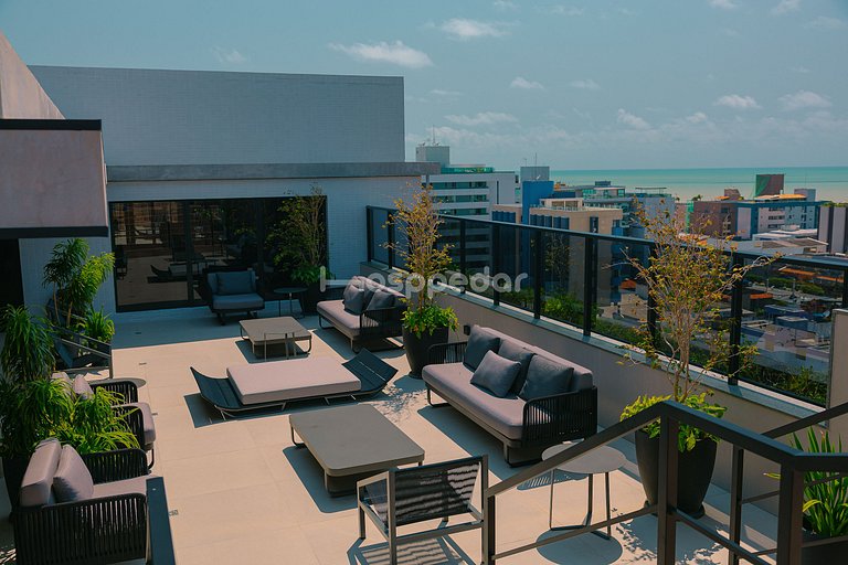 Studio Luxo | Próx ao mar | Piscina | Academia