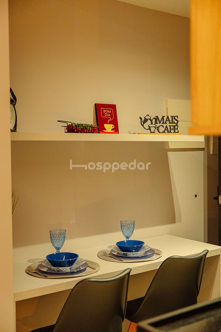 Studio Luxo | Próx ao mar | Piscina | Academia