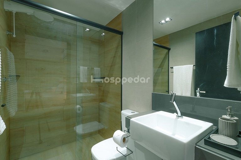 Studio Luxo | Próx ao mar | Piscina | Academia