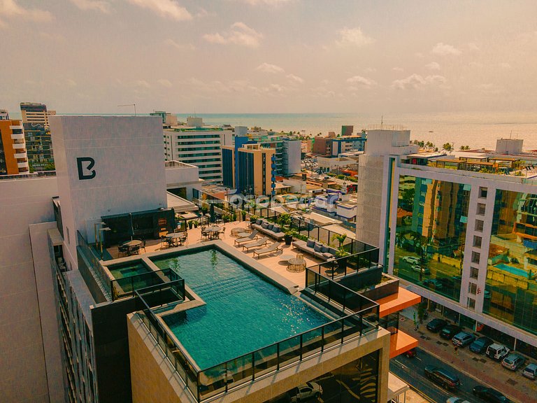 Perto do Mar | Piscina Rooftop | Academia