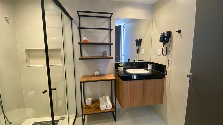 Studio Moderno Conforto a Passos do Mar