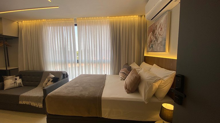 Studio Moderno Conforto a Passos do Mar