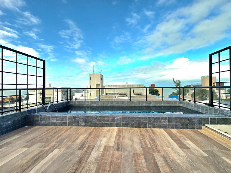 Lindo studio perto do mar c/ Piscina
