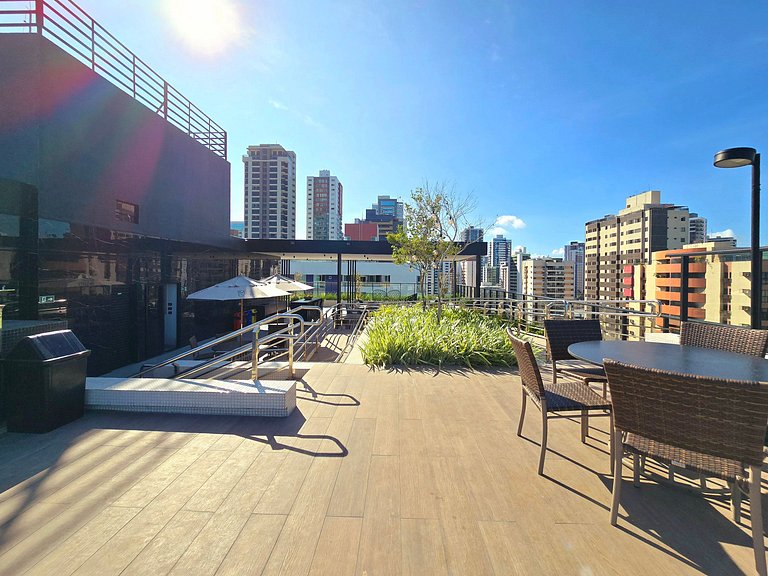 Rooftop com piscina | Academia | Perto do Mar