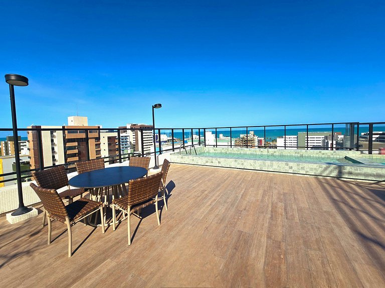 Rooftop com piscina | Academia | Perto do Mar