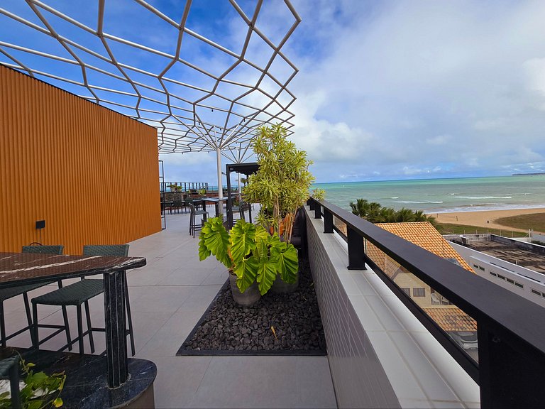 Studio elegante pé na areia