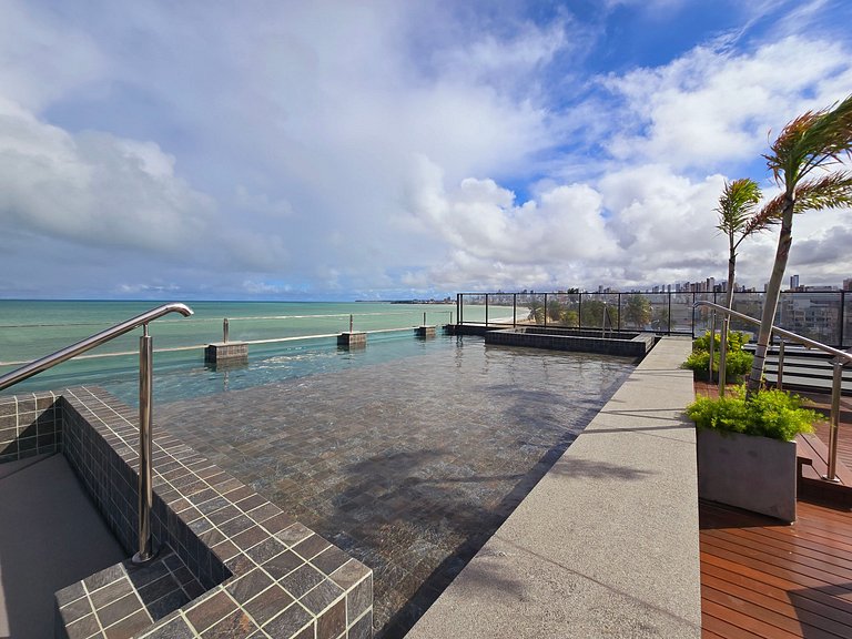 Studio moderno beira-mar em Jardim Oceania