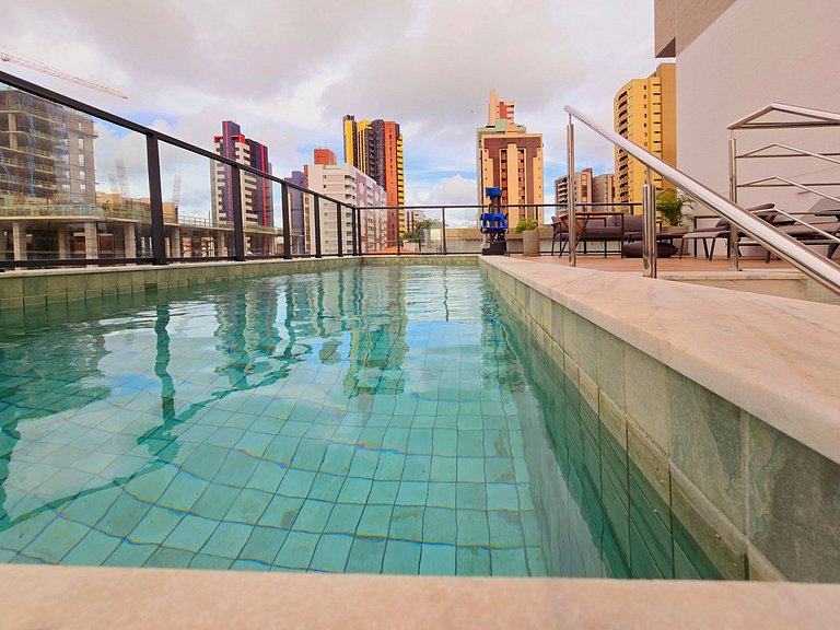 Praticidade c/ Piscina - Perto dos Shoppings