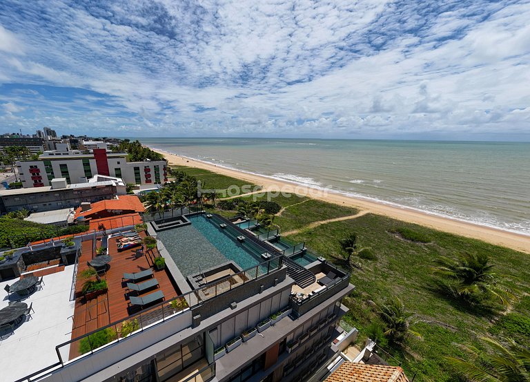 Studio moderno beira-mar em Jardim Oceania