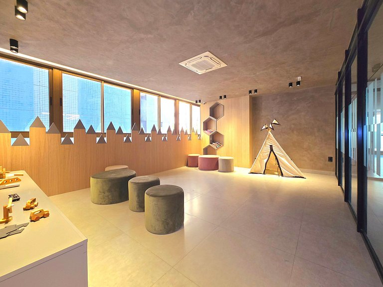 Studio Completo com Piscina em Tambaú