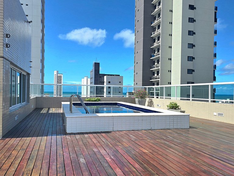 2 quartos c/ Piscina Perto de Tudo