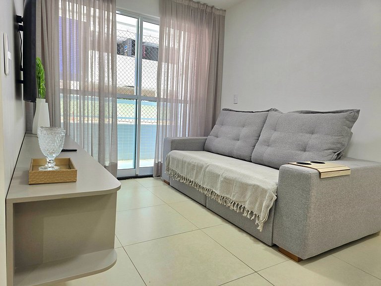 2 quartos c/ Piscina Perto de Tudo