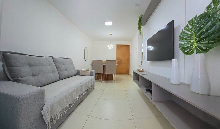 2 quartos c/ Piscina Perto de Tudo