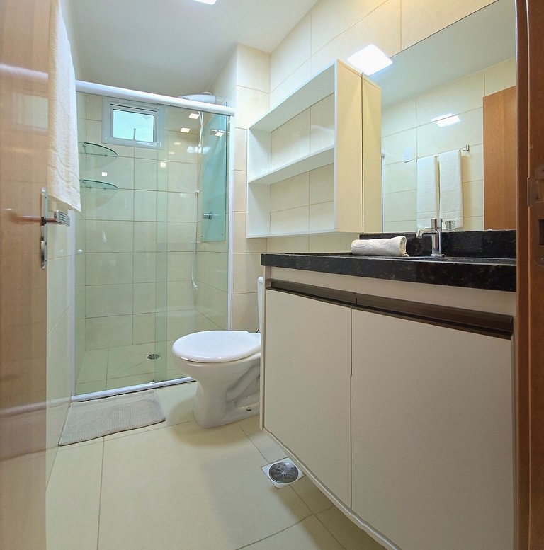 2 quartos c/ Piscina Perto de Tudo
