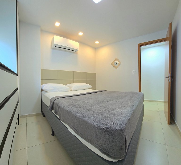 2 quartos c/ Piscina Perto de Tudo