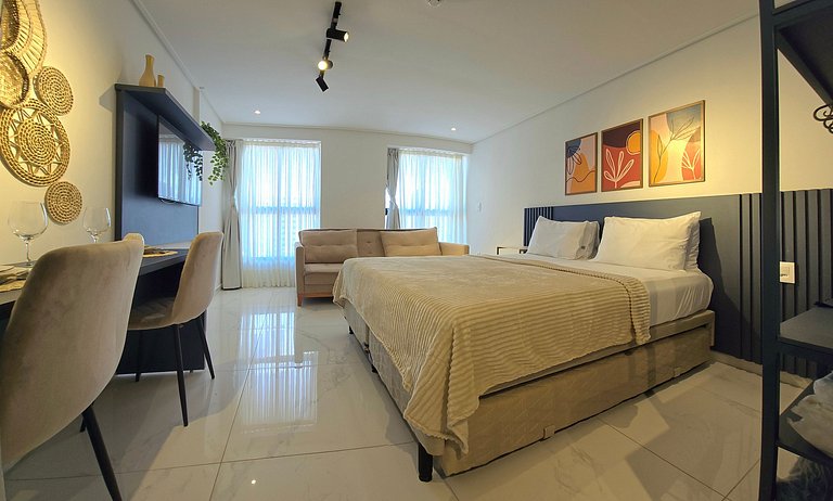 Rooftop com piscina | Academia | Perto do Mar