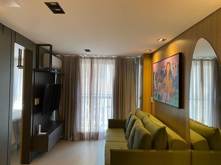Luxo, Estilo, Arte e Conforto Perto do Mar