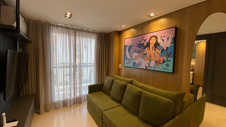 Luxo, Estilo, Arte e Conforto Perto do Mar